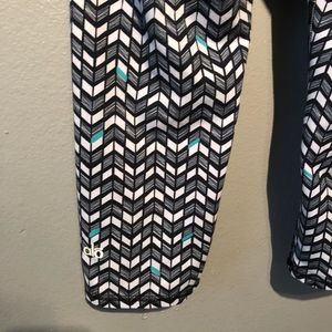 ALO leggings Capri blue with gray